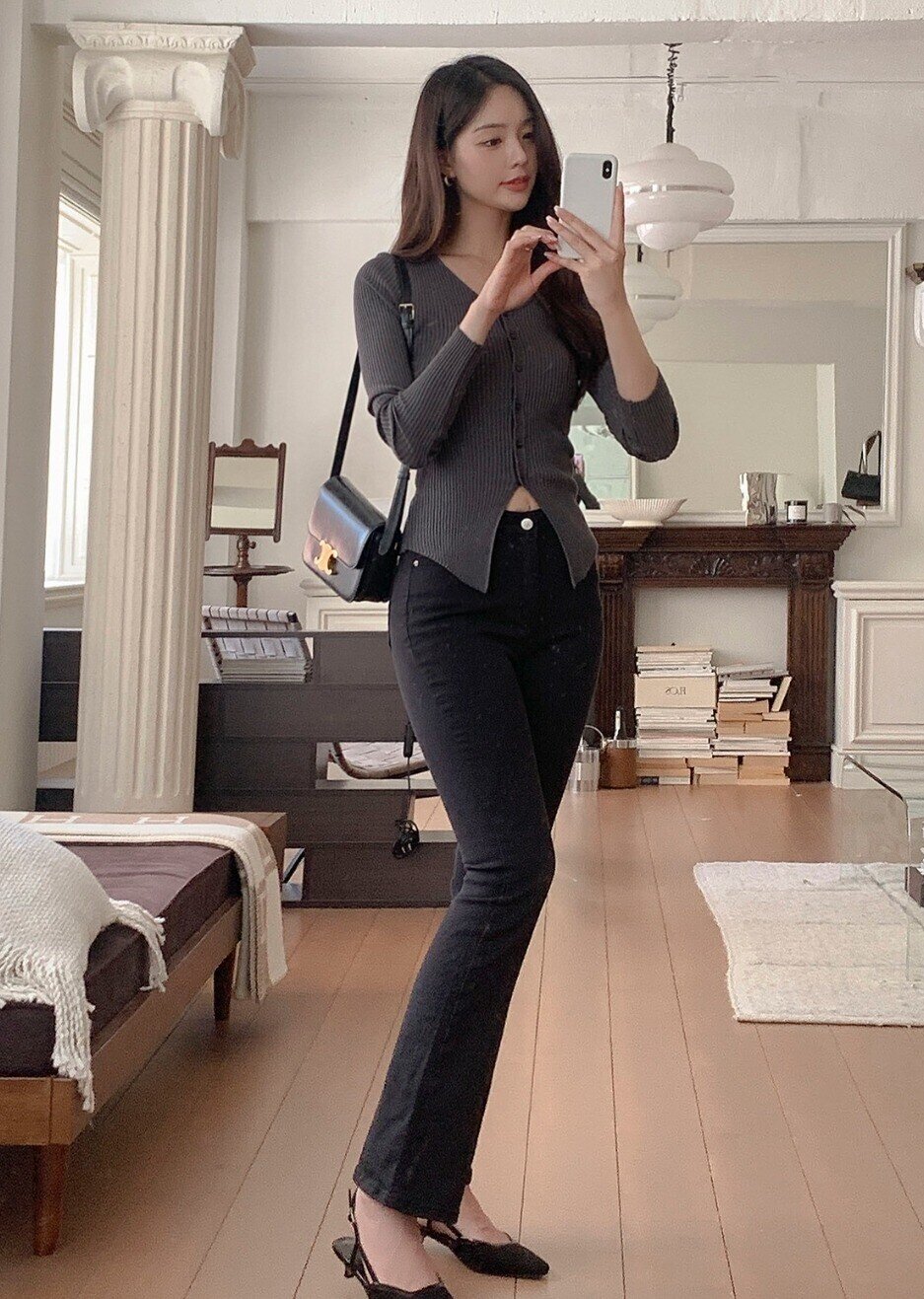 amp;#34;Nấm lùnamp;#34; ngại mặc quần jeans vì sợ bị chê, đó là do bạn chưa biết đến 4 cách phối này - 11