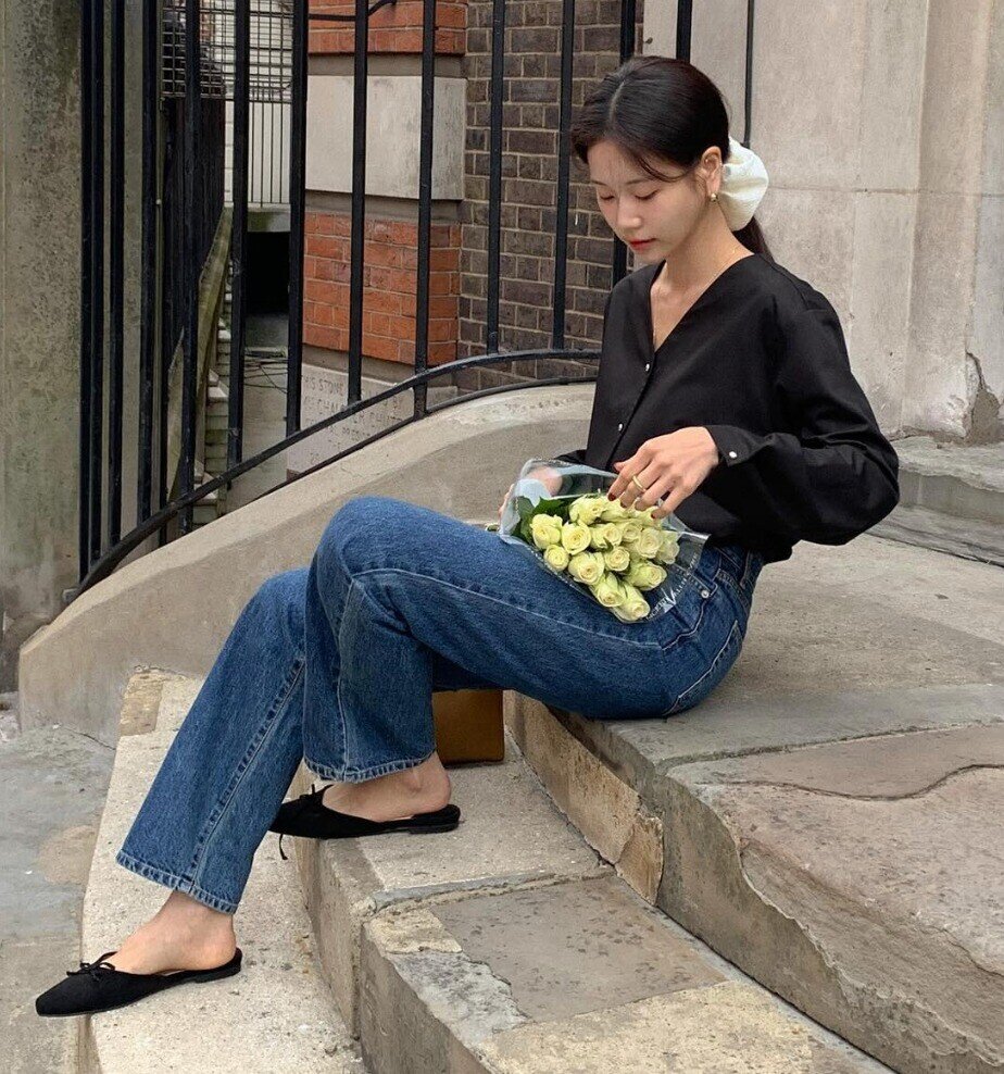 amp;#34;Nấm lùnamp;#34; ngại mặc quần jeans vì sợ bị chê, đó là do bạn chưa biết đến 4 cách phối này - 7