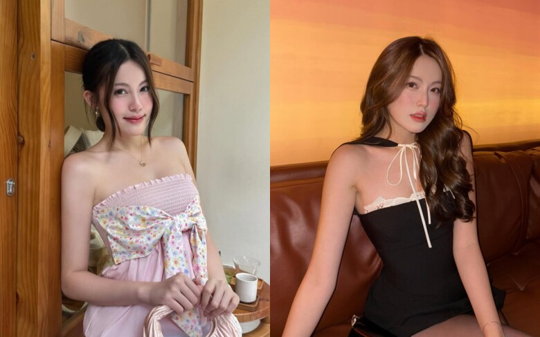 Phong cách của Babyboo mang tính ứng dụng cao, đa dạng nhưng vẫn giữ được nét cá nhân rõ rệt. Khi đi cà phê hay dạo phố, cô thường chọn những item ngọt ngào như đầm hoa nhí, váy baby doll, áo hai dây pastel hoặc áo kiểu nơ bèo mix cùng túi xách mềm mại.