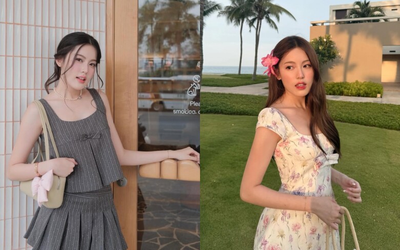 Không “đóng khung” bản thân trong hình tượng bánh bèo, hot girl sinh năm 2003 vẫn có những khoảnh khắc quyến rũ và cá tính hơn khi diện đầm body cúp ngực, áo hai dây ôm sát hay phối áo corset cùng chân váy mini. Biết tôn lên ưu điểm vóc dáng nhưng không phô phang, đó là lý do phong cách của cô luôn giữ được sự thanh lịch, kể cả khi chuyển sang vibe sexy hơn.