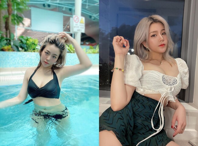 Ông Thoại Liên sở hữu vẻ ngoài nóng bỏng không kém cạnh mỹ nhân đình đám nào. 