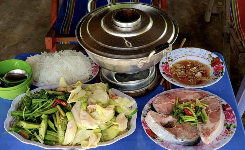 Image of various pineapple fish dishes