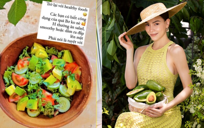 Bơ là loại quả được Hồ Ngọc Hà ưa chuộng làm món ăn mỗi sáng.