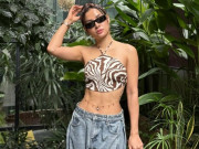 Đẹp - Gái ba con Phương Trinh Jolie lộ cơ bụng đẹp như tạc tượng