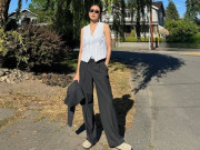 Thời trang - Trang phục tối giản của Tăng Thanh Hà khi nghỉ hè ở Mỹ