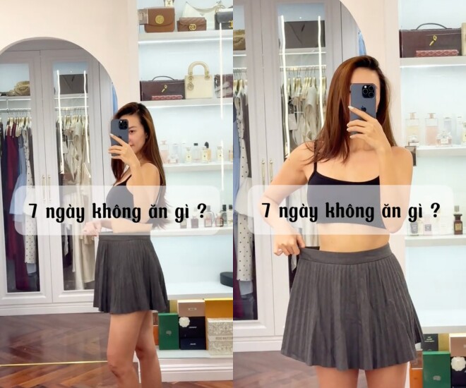 Á hậu Kim Duyên khoe vòng eo nhỏ xíu, tiết lộ bản thân xuống được 4 kg nhờ 7 ngày không ăn