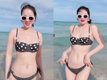 Lệ Quyên mặc bikini nhỏ xíu khoe vòng eo 59 cm khiến netizen chao đảo, body bỏ quên tuổi tác là đây!
