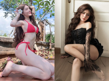 Hot girl tên Nguyễn Thị Lượm được ví như búp bê, là con gái của danh ca Ngọc Sơn, 33 tuổi tự tin mặc táo bạo