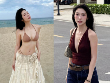 "Công chúa dâu tây" Khổng Tú Quỳnh gợi cảm với bikini