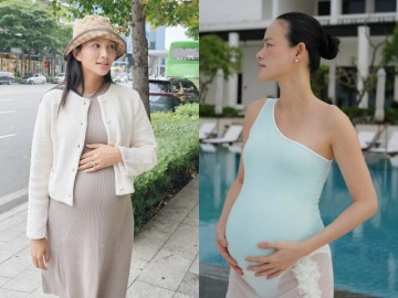 HHen Niê và Tuyết Lan đọ sắc vóc mẹ bầu sành điệu nhất showbiz Việt