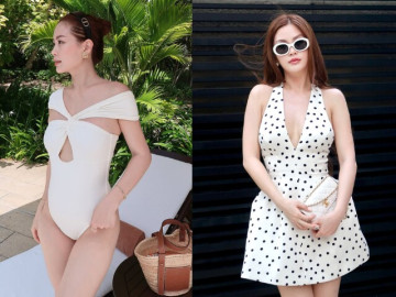 Á hậu Việt được rước dâu bằng siêu xe 10 tỷ, sắc vóc mẹ 2 con đẹp hút hồn, nhìn gia tài túi hiệu chỉ biết mê