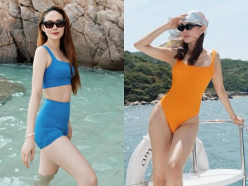Minh Hằng diện loạt bikini khoe body nóng bỏng sau sinh