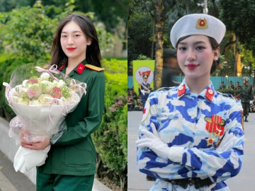 Nữ trung úy khối Quân y gây ấn tượng với ngoại hình xinh đẹp, sắc sảo
