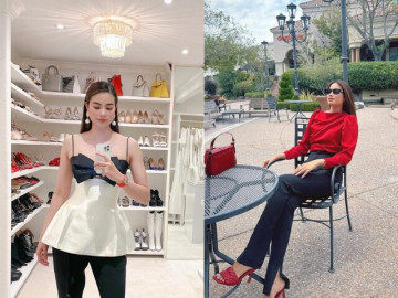 Hoa hậu Phạm Hương ở biệt thự 1000m2, đeo kim cương "hàng khủng" nhưng chỉ mê mẩn đúng một màu