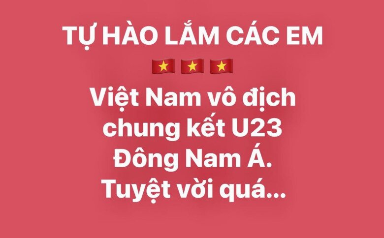 Việt Nam vô địch! được một Facebooker chia sẻ.