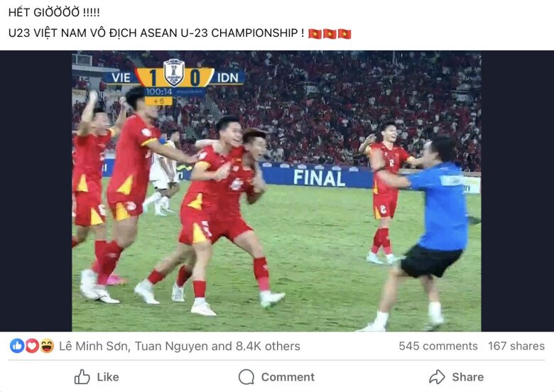 Thắng U23 Indonesia, dân mạng: amp;#34;Việt Nam vô địch, amp;#39;outamp;#39; trình Đông Nam Áamp;#34; - 4
