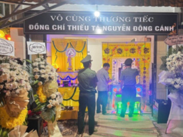 Người vợ sắp sinh con ngã khuỵu khi nghe tin chồng là thiếu tá công an hy sinh