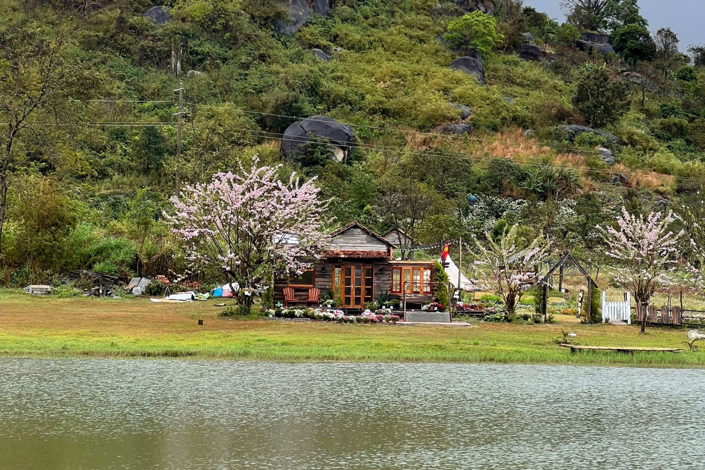 Chàng trai 9X “bỏ phố về quê”, vay tiền mua mảnh đất hoang giữa núi hồ xanh ngát, xây nhà vườn đẹp như tranh - 1