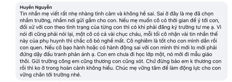 Nuôi cô con gái “sống trong môi trường chưa từng bị quát” giờ đi học lớp 1 hoảng sợ, mẹ Hà Nội nhắn tin cho cô giáo khiến CĐM tranh cãi - 5