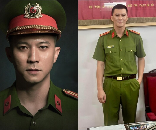 Hà Việt Dũng thường vào vai anh công an điển trai trong các bộ phim Việt được khán giả yêu thích.