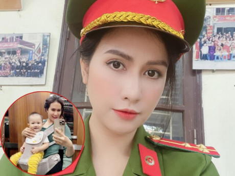 Mỹ nhân có cảnh đánh ghen trên phố hot nhất VTV, ngoài đời là Thiếu tá Công an, cảnh mẹ 2 con thật...