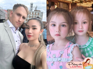 9X Bình Dương lấy thầy giáo Tây sinh 2 con gái bé nào cũng đẹp như tượng khiến dân tình đòi đẻ thêm, chồng Tây bảo "2 con đủ rồi"