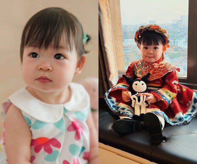 Mẹ là Hoa hậu, bố là Chủ tịch, con gái Đỗ Mỹ Linh mới 2 tuổi đã “ra dáng” tiểu thư hào môn, thông minh vượt trội - 2