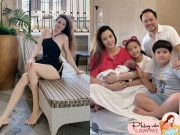 Yêu con - Trang Nhung rời showbiz ở ẩn 10 năm, giờ U40 sinh con thứ 3 cho chồng đạo diễn, làm mẹ sung sướng