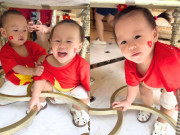 Yêu con - Cặp sinh đôi nhà Phương Oanh Shark Bình xuống đường đón Lễ 2/9, diện mạo được nhận xét 1 bé giống bố, 1 bé hệt mẹ