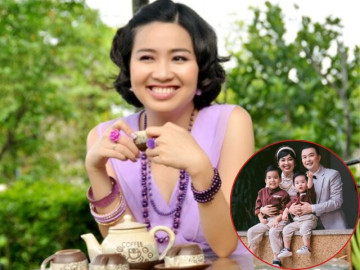 U40 mới sinh con cho chồng kém tuổi, diễn viên Lê Khánh đặt tên 2 con giống hệt bố, diện mạo cũng y đúc