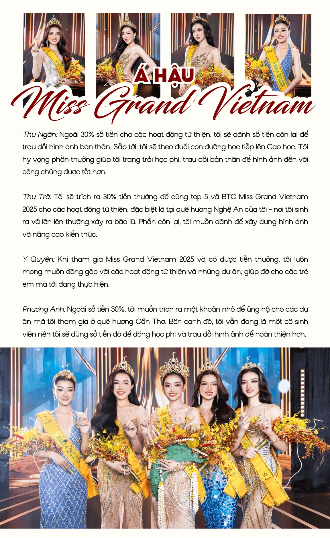 Miss Grand Vietnam 2025: “Tôi mang tiền thưởng về cho bố mẹ” - 8