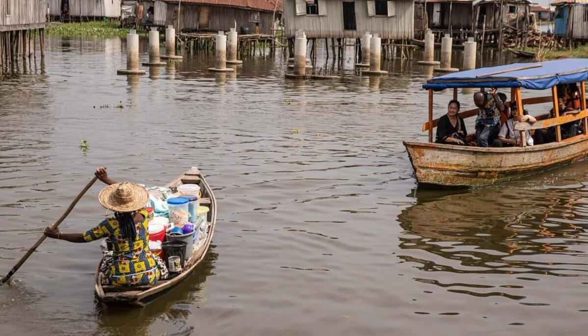 Chợ nổi ở Ganvie. Ảnh: Guardian Nigeria