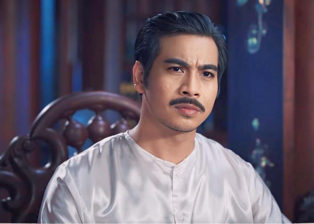 Tạo hình của Thanh Bình khi vào vai ông Bân trong Nợ đời vay trả.