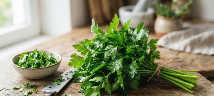 Rau mùi tây bổ sung magie.
