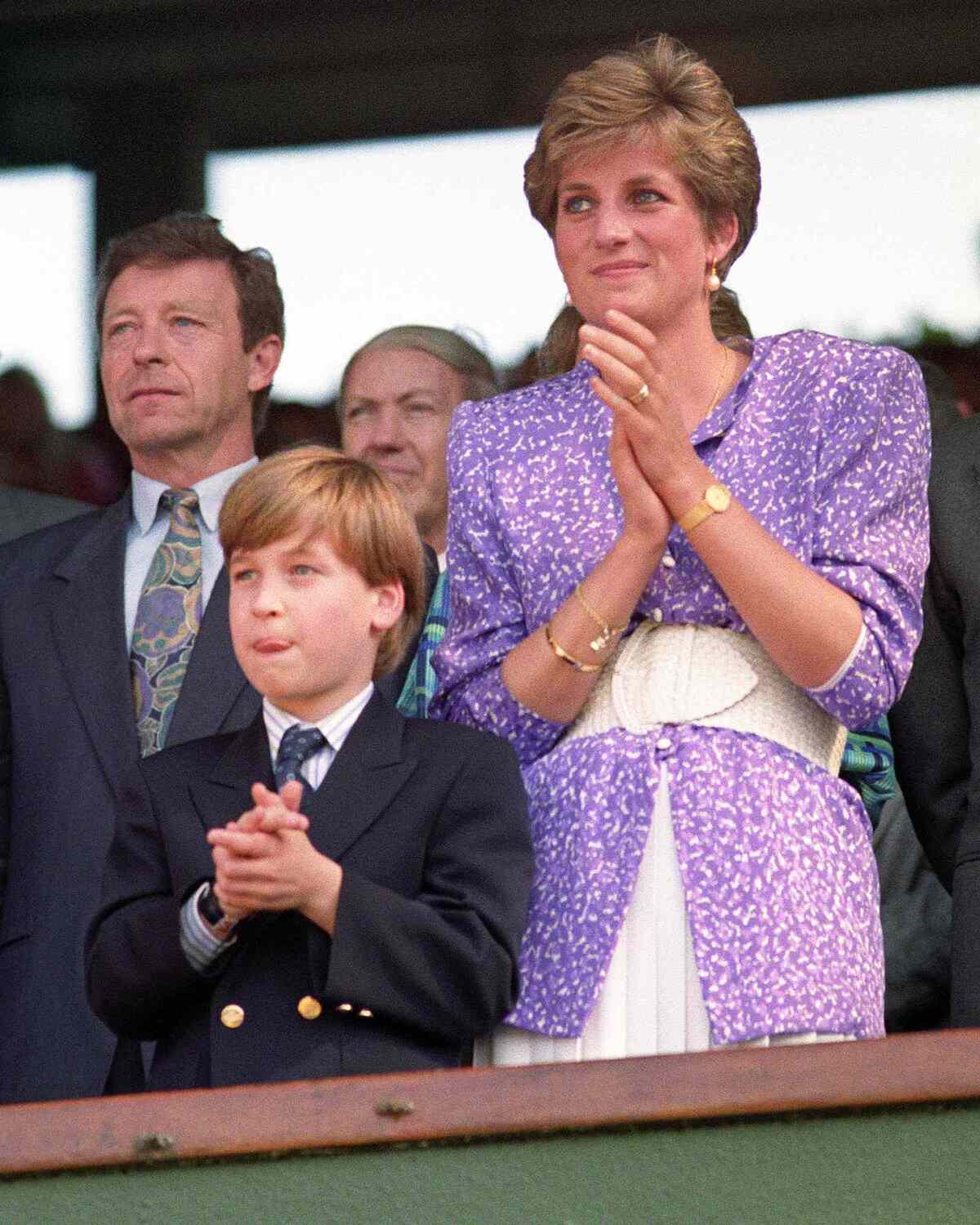 William lần đầu đến Wimbledon cùng mẹ
