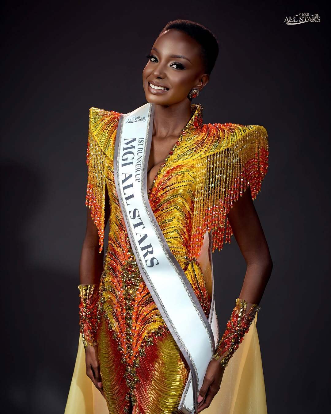 Phần thi mặt mộc của Faith Maria Porter tại Miss Grand International All Stars, nhận điểm số gần tuyệt đối của giám khảo.