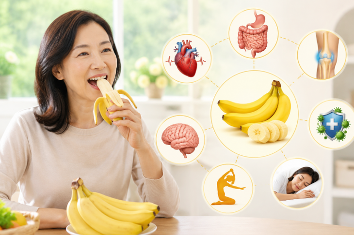 Ăn chuối và nhiều rau đóng vai trò quan trọng trong việc duy trì sức khỏe.