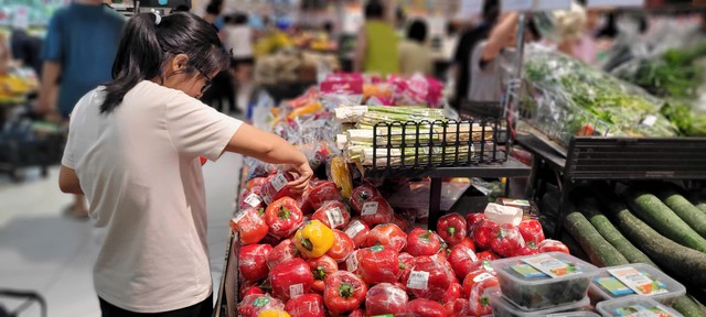 Ớt chuông tốt cho sức khỏe người tuổi trung niên. Ảnh PT