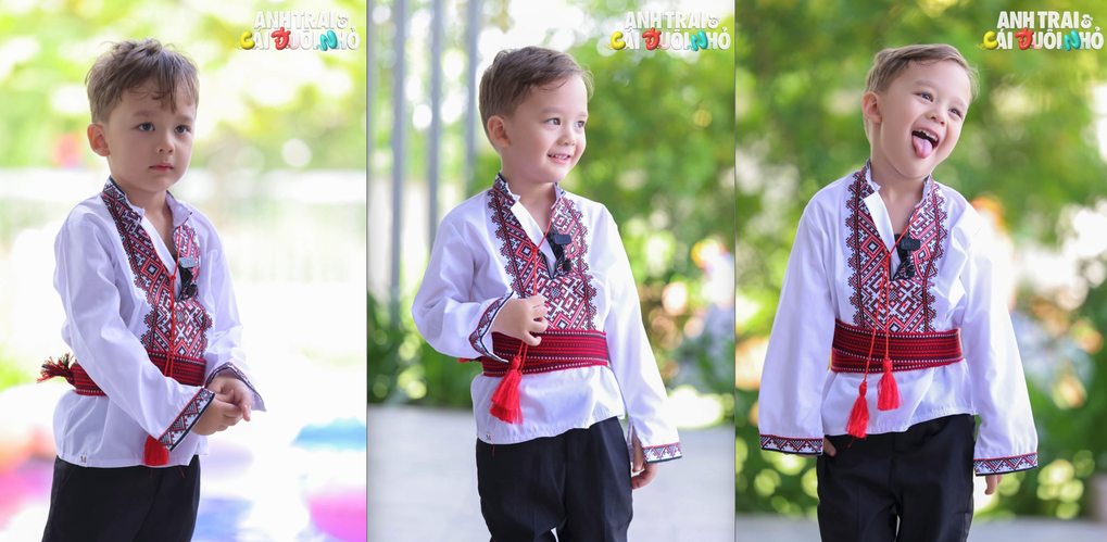 Vẻ ngoài đáng yêu của Danil - con trai thủ môn Bùi Tiến Dũng.