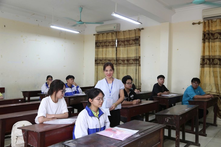 Thí sinh dự thi tốt nghiệp THPT 2026. Ảnh: HB