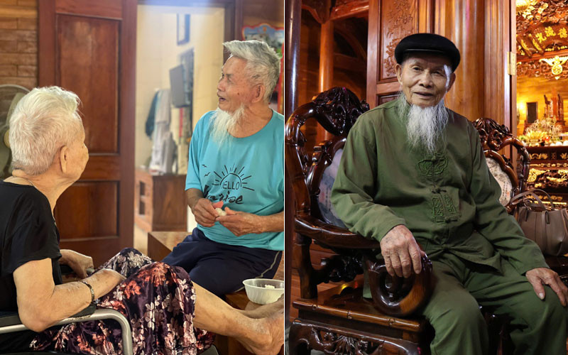 Cụ Đại chăm sóc vợ đau ốm suốt nhiều năm 