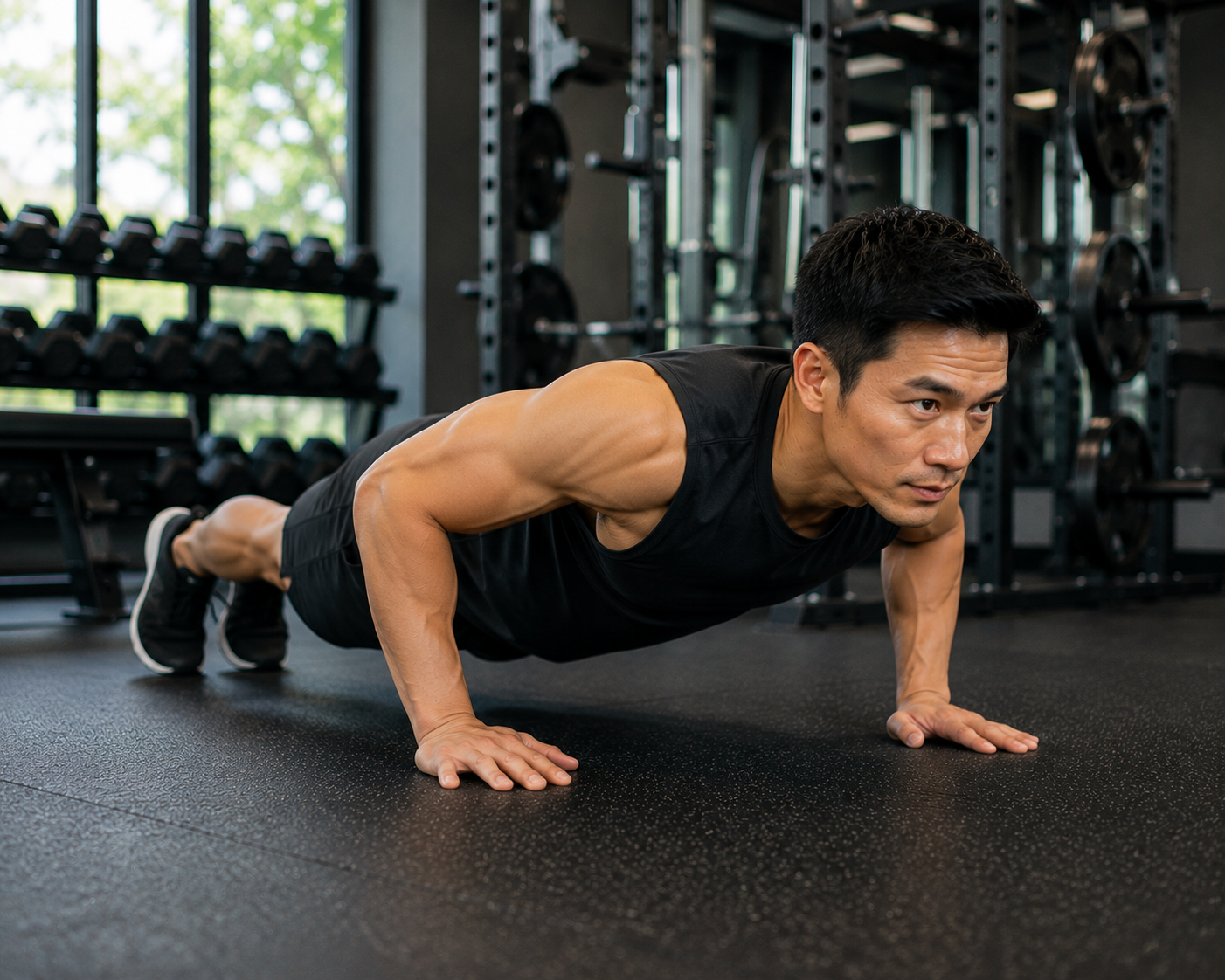 Plank giúp tăng sức mạnh cơ bụng, cơ lưng và cơ vai. Ảnh: AI.