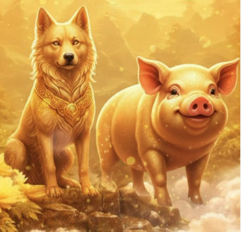 Sự gắn kết giữa Tuất và Hợi không chỉ giúp tình cảm bền chặt mà còn mở ra nhiều cơ hội trong sự nghiệp. Ảnh minh họa