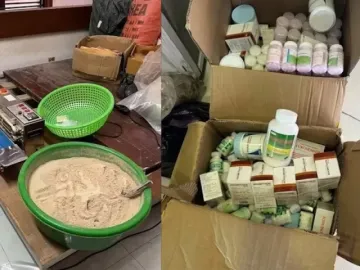 Triệt phá cơ sở sản xuất thuốc Đông y pha trộn Paracetamol