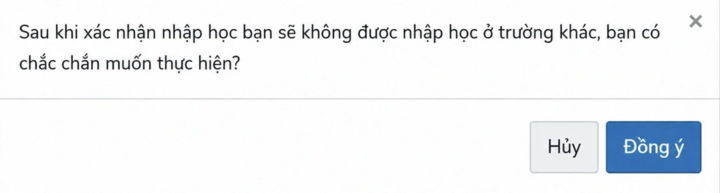 Thí sinh nên cân nhắc kỹ trước khi xác nhận, đồng thời kiểm tra chính xác trường và ngành mình trúng tuyển.