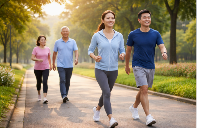 Vận động thường xuy&ecirc;n gi&uacute;p duy tr&igrave; sức khỏe n&atilde;o bộ. Ảnh AI.