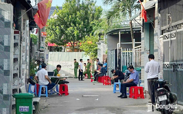 Khu vực xảy ra vụ thảm án. (Ảnh: Báo Đồng Nai)