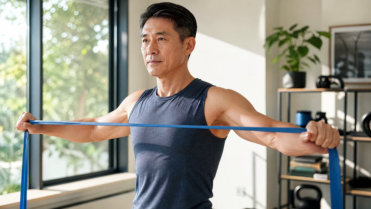 Tập cơ đều đặn là cách đơn giản giúp duy trì sức mạnh, vóc dáng và khả năng vận động bền bỉ theo thời gian. Ảnh minh họa AI.