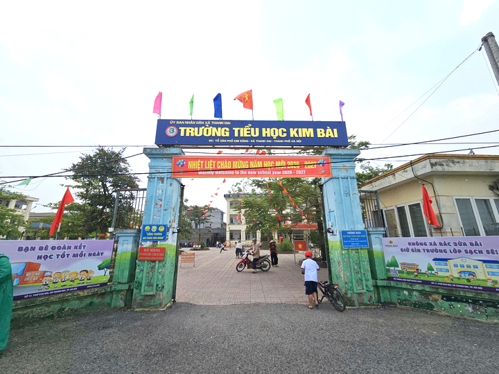 Trường Tiểu học Kim Bài tạm dừng tổ chức ăn bán trú từ ngày 9/9/2026.