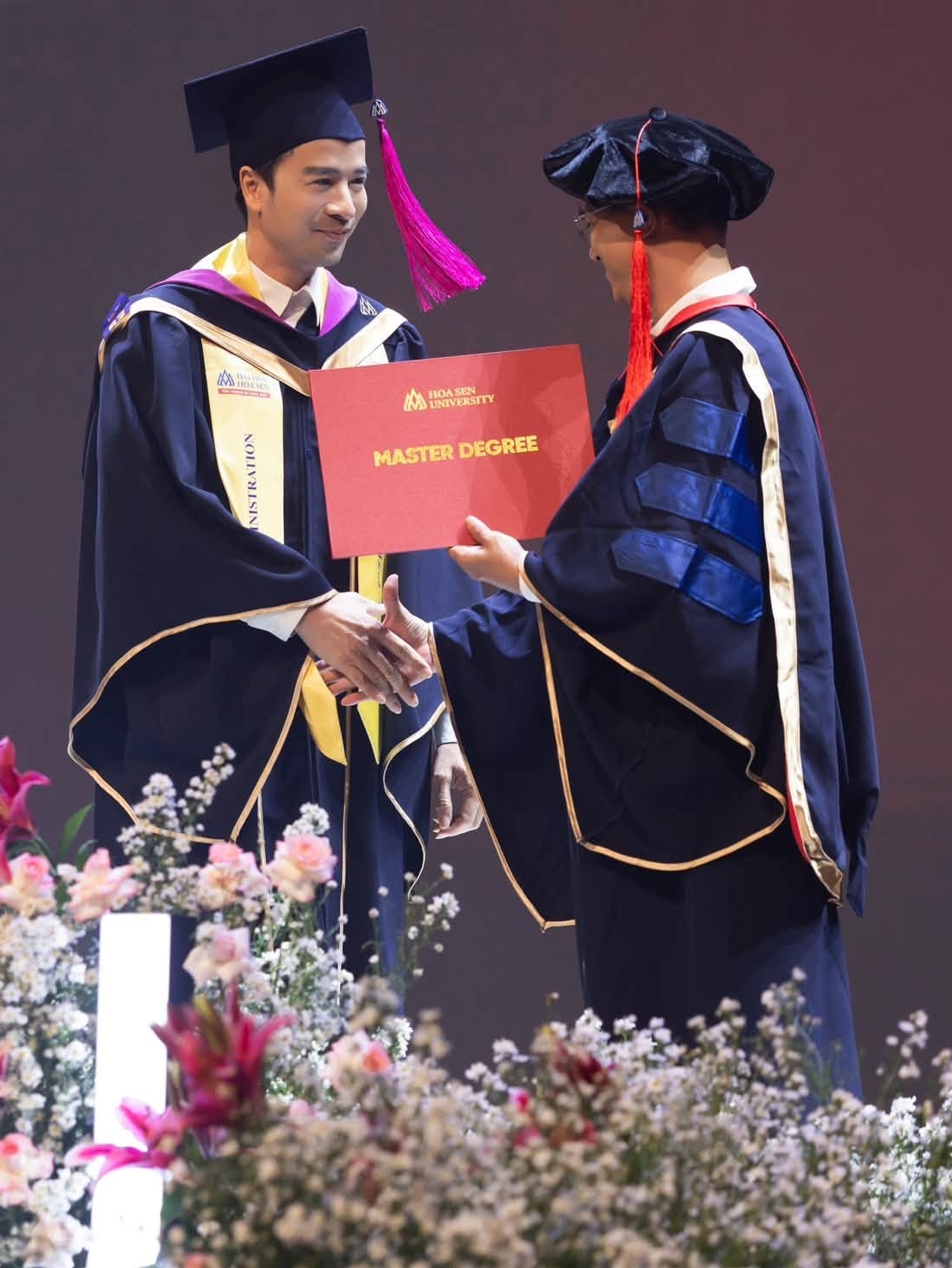 Diễn viên Đoàn Minh Tài nói quá trình học thạc sĩ đòi hỏi anh phải đầu tư nhiều thời gian, công sức, nhưng rất có ý nghĩa.